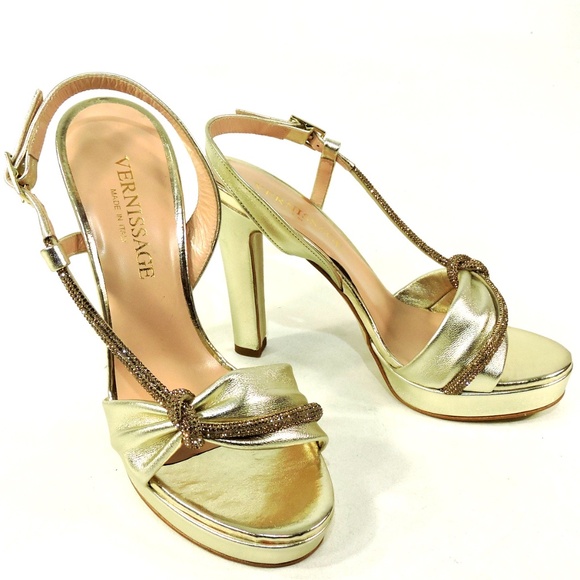 Ready Or Knot Heeled Sandals - Gold | Fashion Nova VERNISSAGE 🇮🇹 WOMEN\'S GOLD LEATHER FASHION HEELED SANDALS